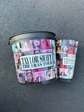 Taylor Swift Eras Tour Movie Popcorn Bucket and Cup